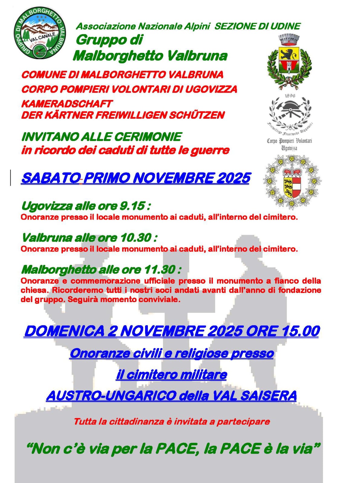 Malborghetto 4 novembre 2025